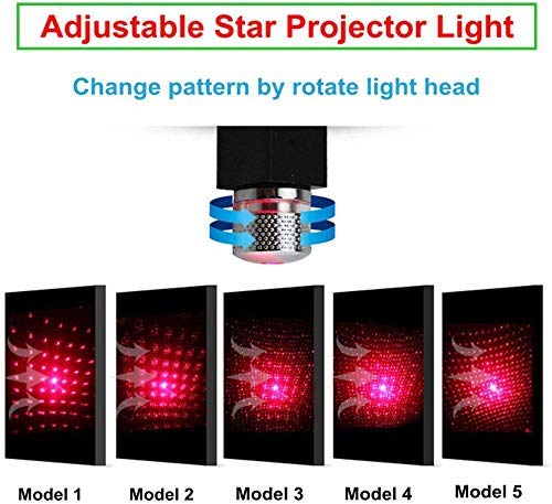 USB Star Projector Night Light Car Roof Lights,